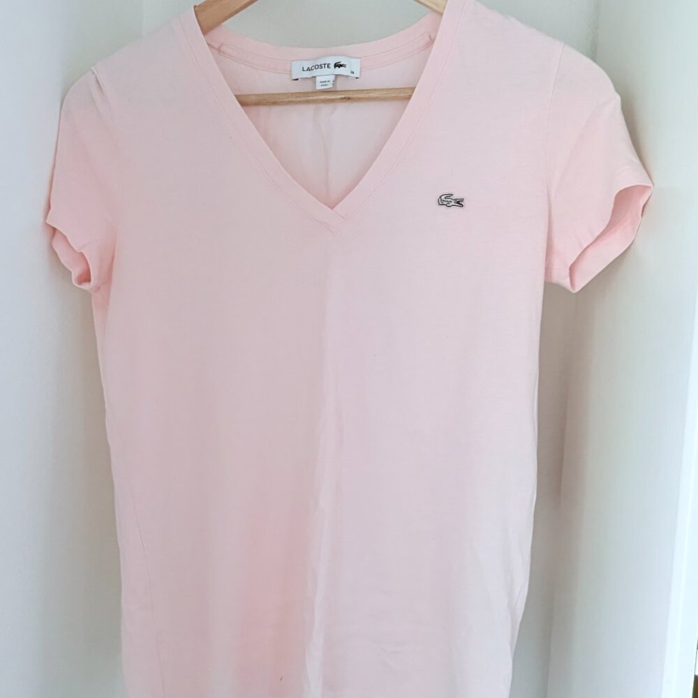 Lacoste Girl's Pink Tee Like new